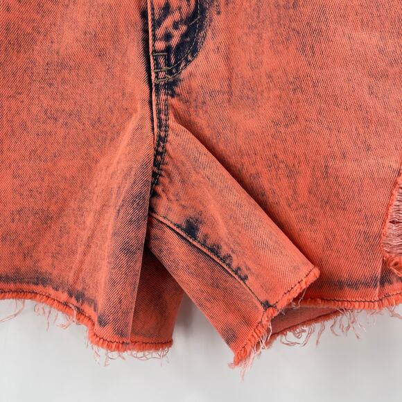 HABITUAL KID Jean Shorts Size 16 Girls Denim Coral Retro High Rise Ritual NWT - Picture 14 of 16